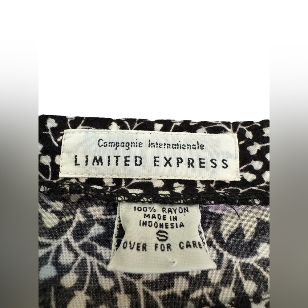 Compagnie Internationale Express Floral Drop Waist Dress Rayon Small - Picture 10 of 11